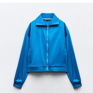 Zara Blue Women's Track Jacket